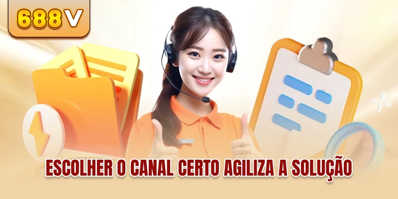 Escolher o canal certo agiliza a solução